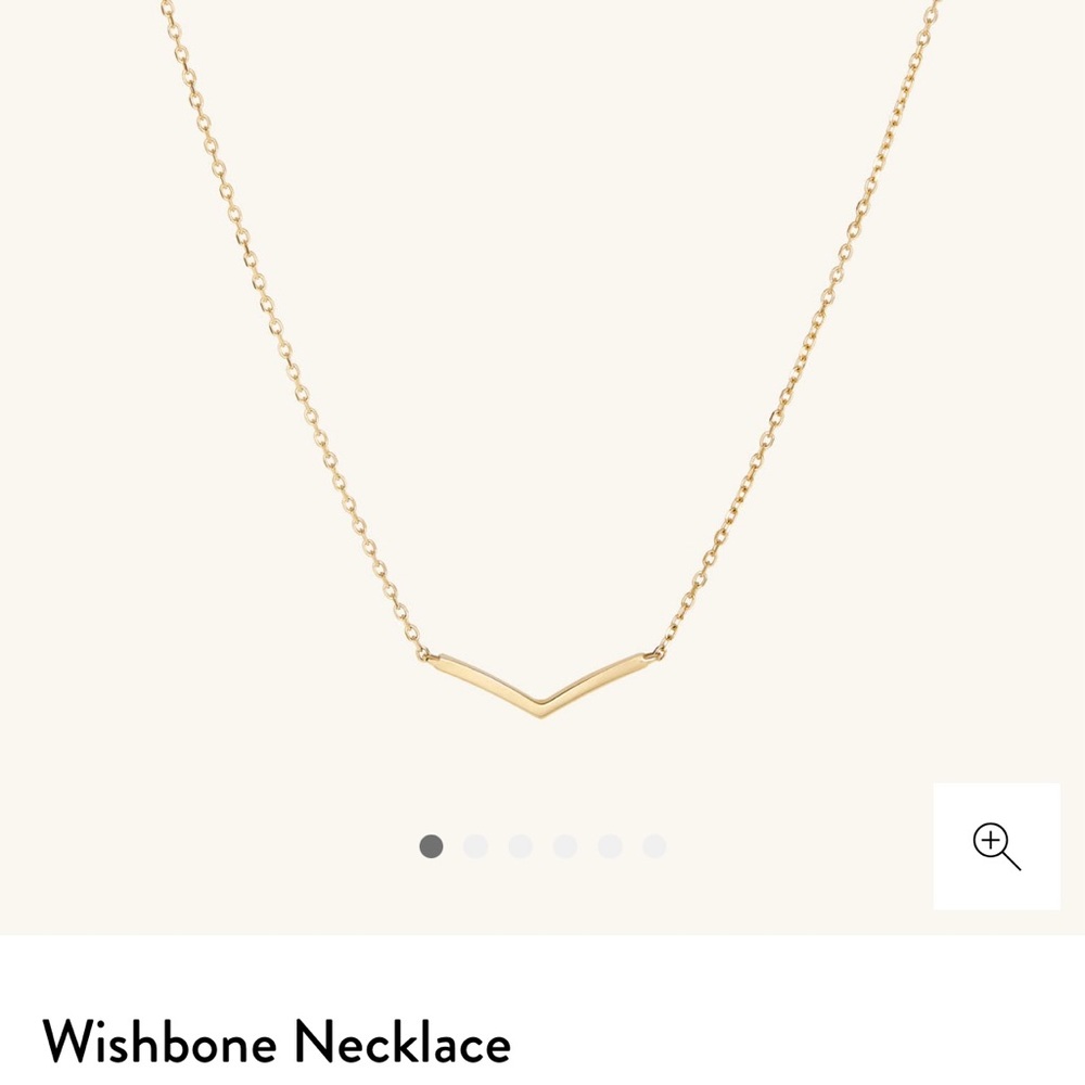 Mejuri- Wishbone Necklace